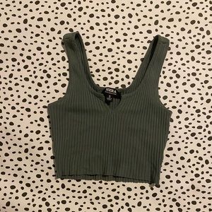 Ripped cropped tank top